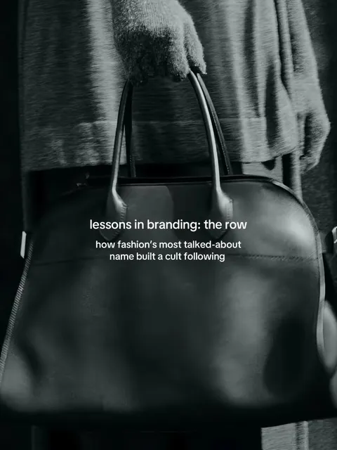 TikTok slideshow cover: Lessons in Branding: The Row