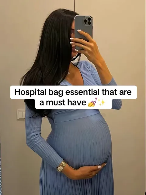 TikTok slideshow cover: Hospital bag essential that are a must have