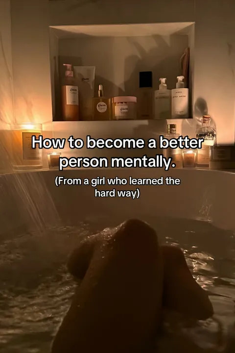 TikTok slideshow cover: How to become a better person mentally