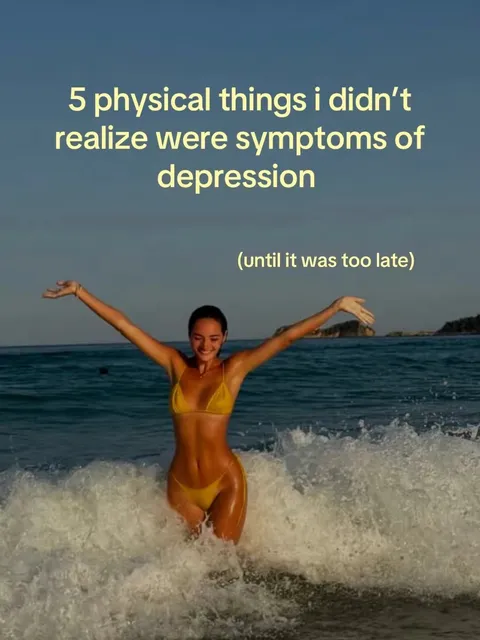 TikTok slideshow cover: Physical symptoms of depression