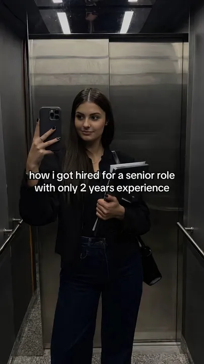 TikTok slideshow cover: Career Advancement Story