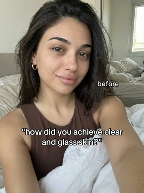 TikTok slideshow cover: How did you achieve clear and glass skin?