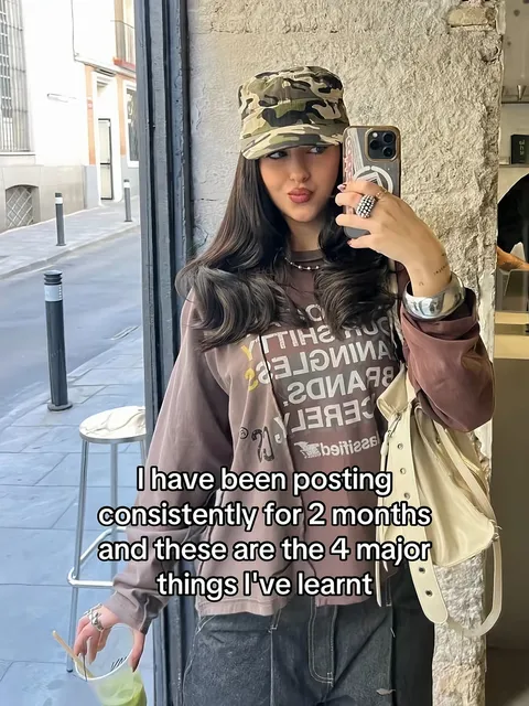 TikTok slideshow cover: Two Months of Consistent Posting