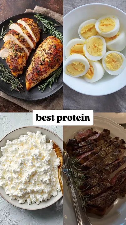 TikTok slideshow cover: best protein