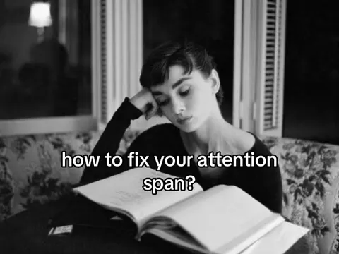 TikTok slideshow cover: How to fix your attention span?