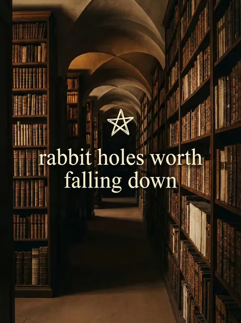 TikTok slideshow cover: Rabbit holes worth falling down