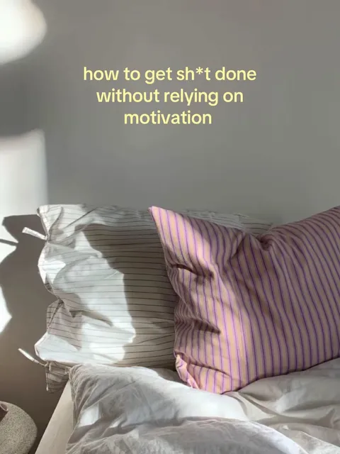 TikTok slideshow cover: how to get sh*t done without relying on motivation