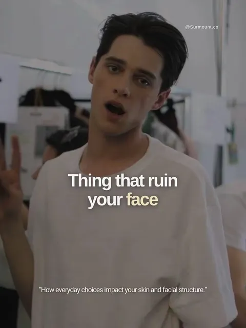 TikTok slideshow cover: Thing that ruin your face