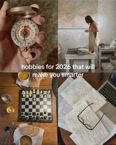 TikTok slideshow cover: Hobbies for 2026 that will make you smarter