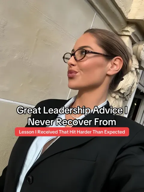 TikTok slideshow cover: Leadership advice