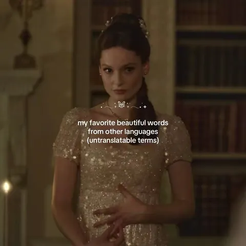 TikTok slideshow cover: My favorite beautiful words from other languages