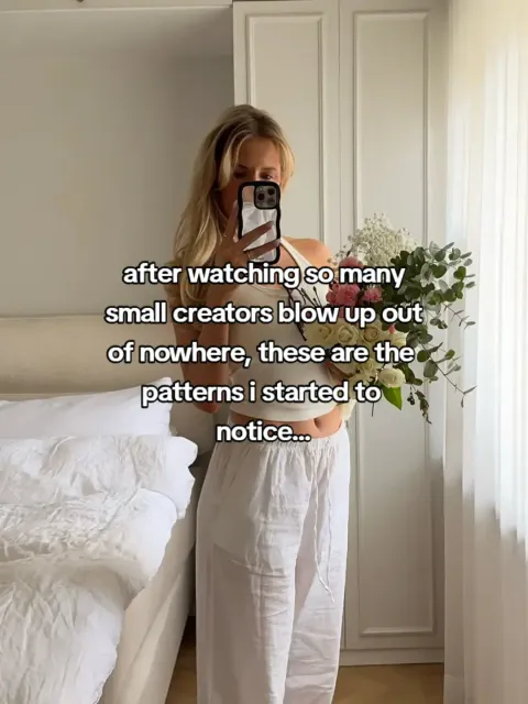 TikTok slideshow cover: Patterns of Small Creators Blowing Up