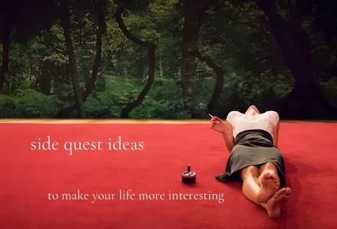 TikTok slideshow cover: side quest ideas