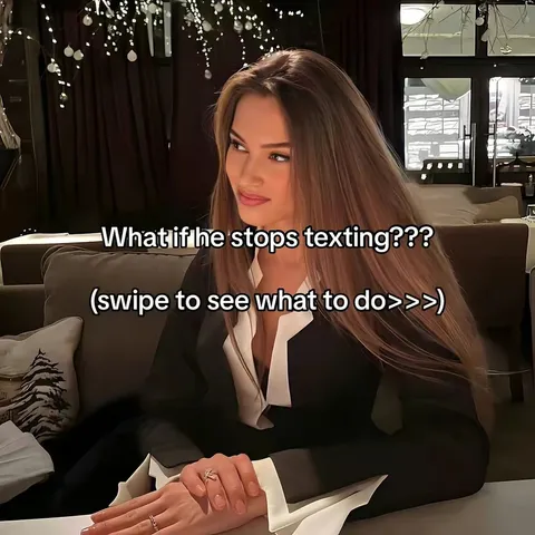 TikTok slideshow cover: What if he stops texting???