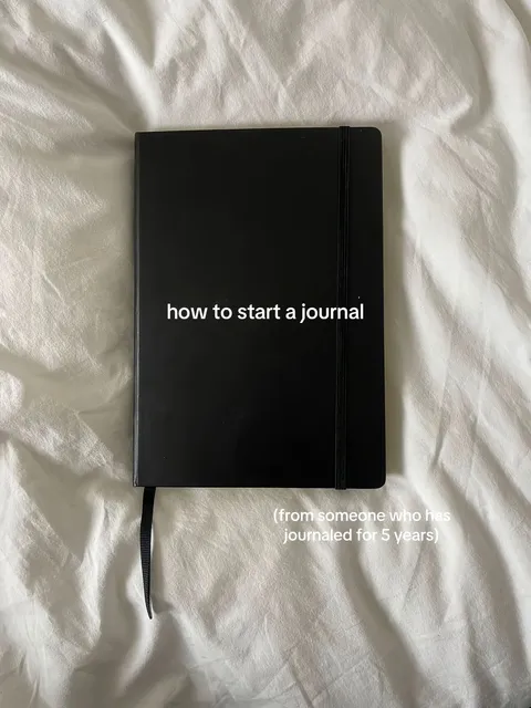 TikTok slideshow cover: How to start a journal