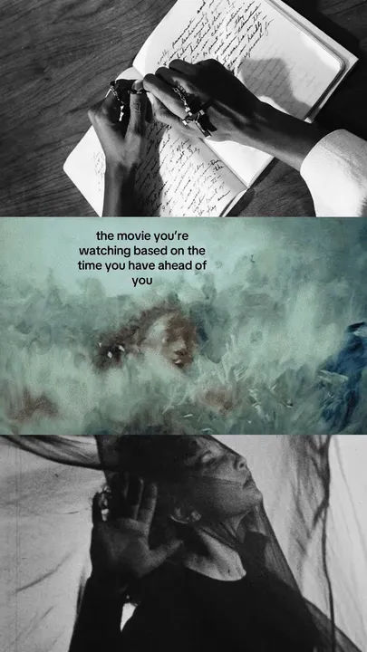 TikTok slideshow cover: the movie you're watching based on the time you have ahead of you