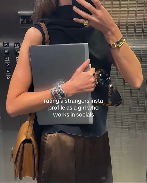 TikTok slideshow cover: Rating Instagram Profiles