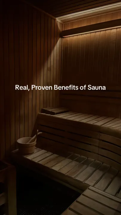 TikTok slideshow cover: Benefits of Sauna