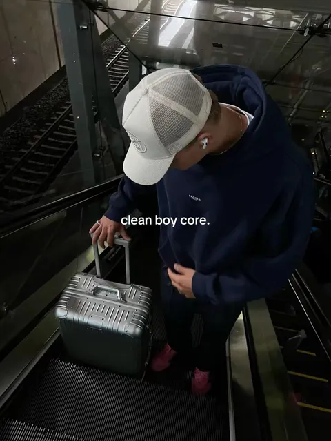 TikTok slideshow cover: clean boy core.