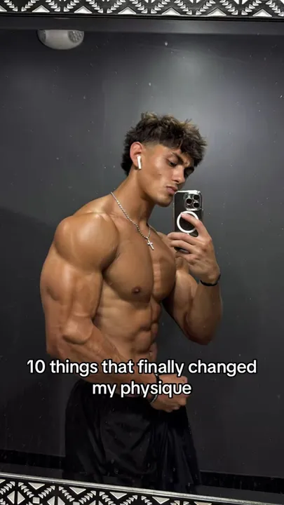 TikTok slideshow cover: 10 things that finally changed my physique