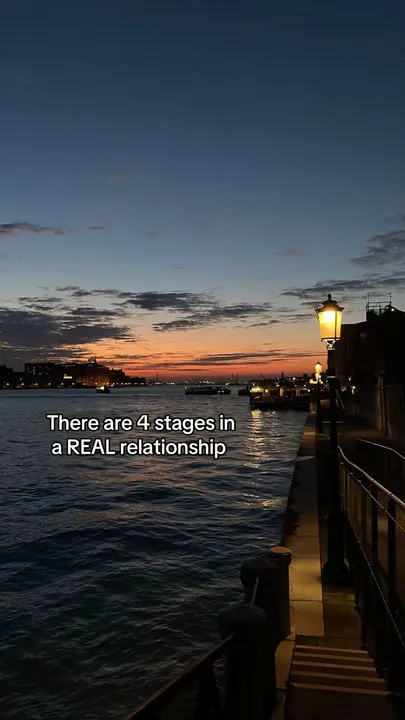 TikTok slideshow cover: There are 4 stages in a REAL relationship