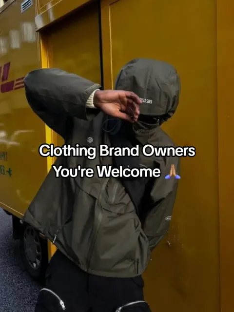 TikTok slideshow cover: Clothing Brand Owners You're Welcome
