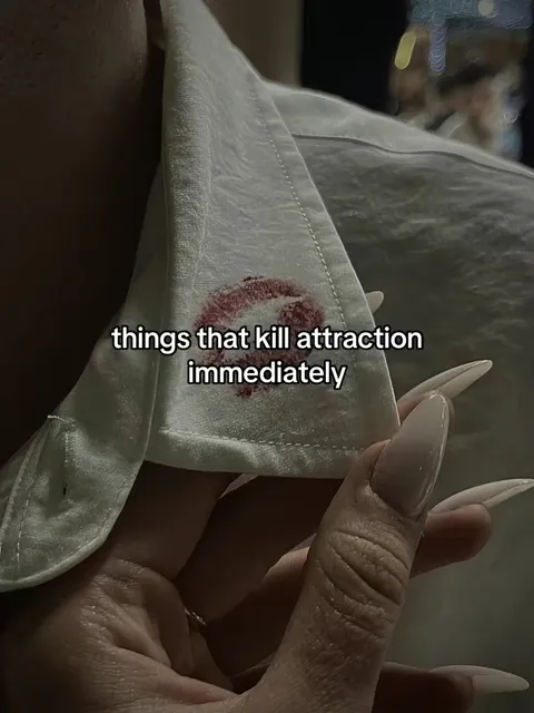 TikTok slideshow cover: Things that kill attraction immediately