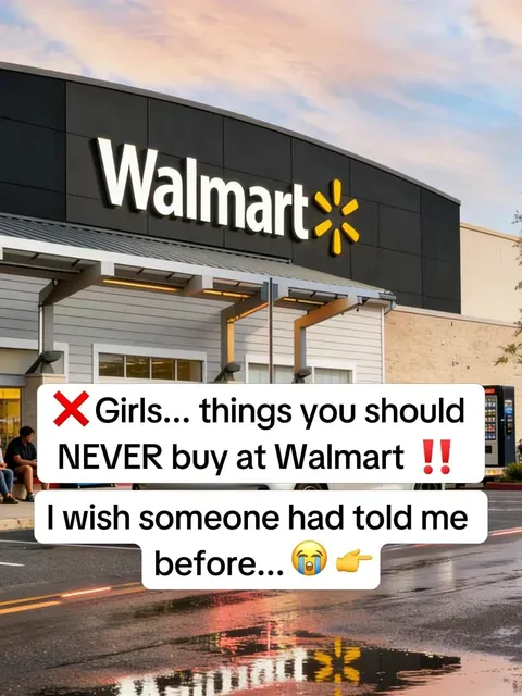 TikTok slideshow cover: Girls... things you should NEVER buy at Walmart !!