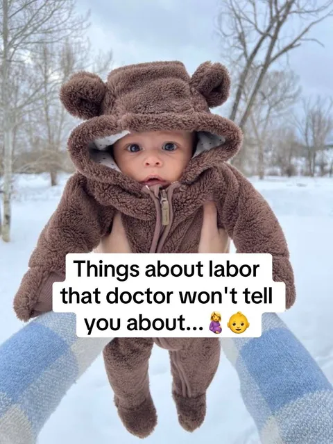 TikTok slideshow cover: Things about labor that doctor won't tell you about...