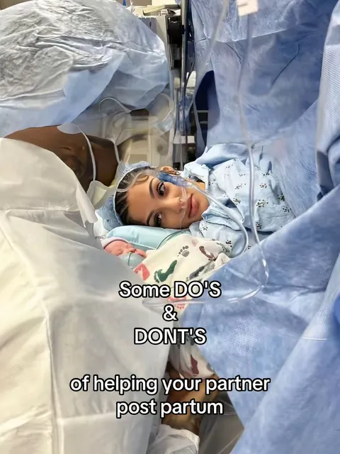 TikTok slideshow cover: Some DO'S & DONT'S of helping your partner post partum