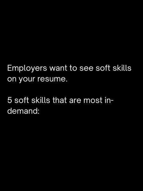 TikTok slideshow cover: Most in-demand soft skills