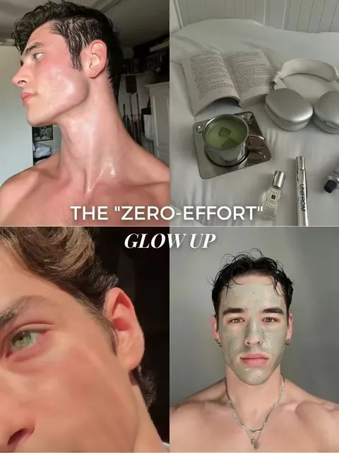 TikTok slideshow cover: The "zero-effort" glow up