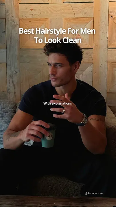 TikTok slideshow cover: Best Hairstyle For Men To Look Clean