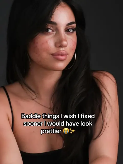 TikTok slideshow cover: Baddie things I wish I fixed sooner I would have look prettier 😭✨