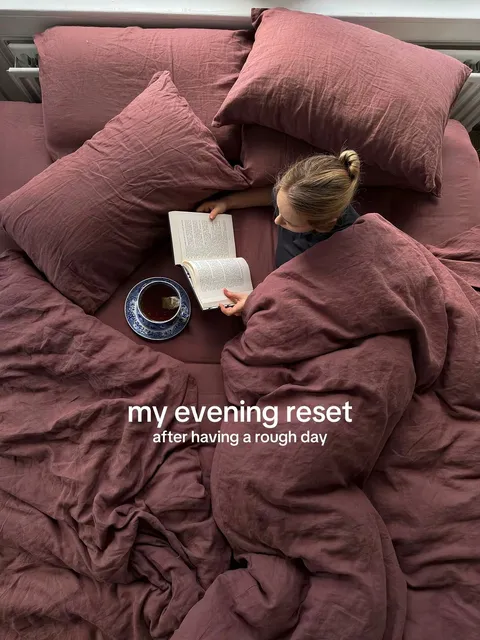 TikTok slideshow cover: My Evening Reset