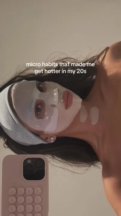 TikTok slideshow cover: Micro habits that made me get hotter in my 20s