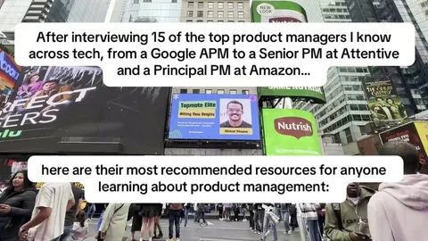 TikTok slideshow cover: Product Management Resources
