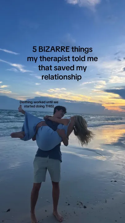 TikTok slideshow cover: 5 BIZARRE things my therapist told me that saved my relationship