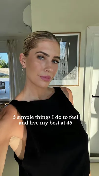 TikTok slideshow cover: Living my best at 45