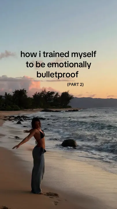 TikTok slideshow cover: how i trained myself to be emotionally bulletproof
