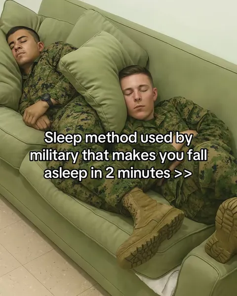 TikTok slideshow cover: Military Sleep Method