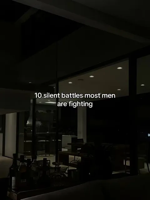 TikTok slideshow cover: 10 silent battles most men are fighting
