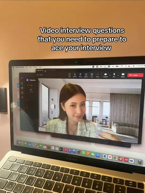 TikTok slideshow cover: Video interview questions to prepare for