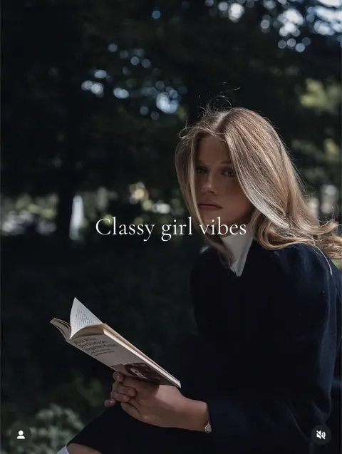 TikTok slideshow cover: Classy girl vibes