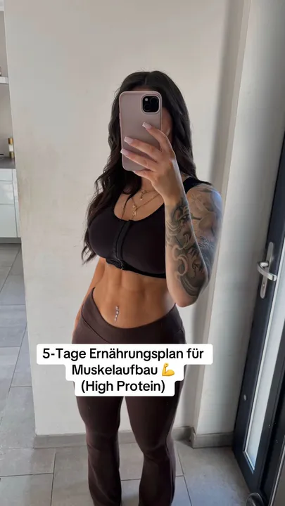 TikTok slideshow cover: 5-Day High Protein Nutrition Plan