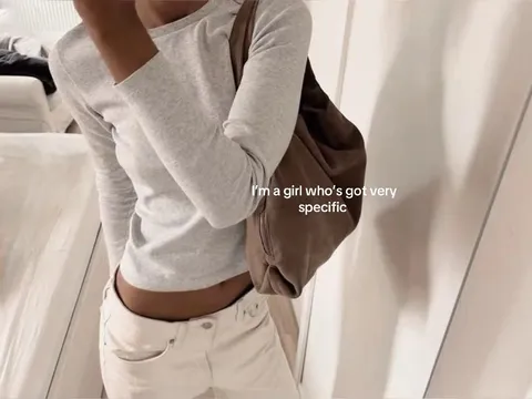 TikTok slideshow cover: I'm a girl who's got very specific