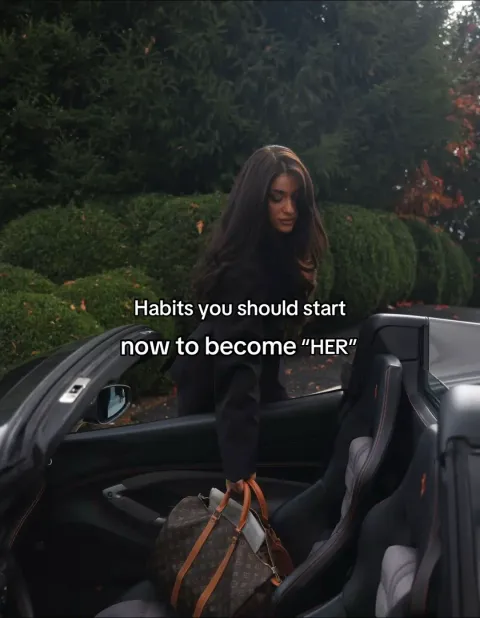TikTok slideshow cover: Habits you should start now to become 'HER'
