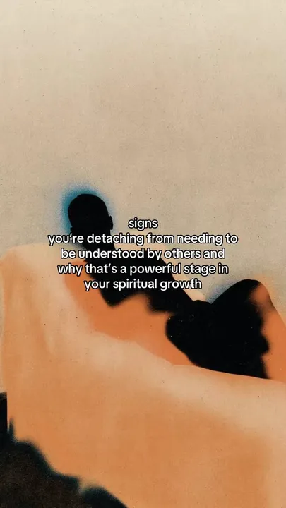 TikTok slideshow cover: Signs you're detaching from needing to be understood
