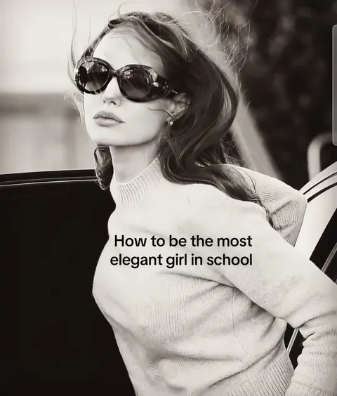 TikTok slideshow cover: How to be the most elegant girl in school