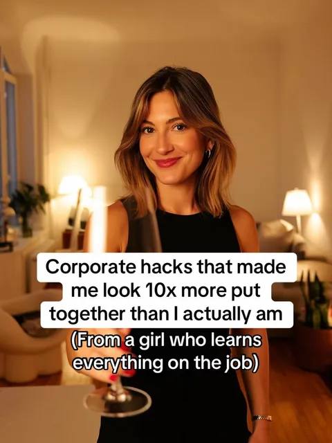 TikTok slideshow cover: Corporate Appearance Hacks